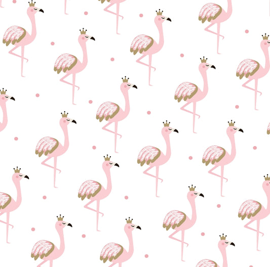 Glitter Foil Pink Flamingos