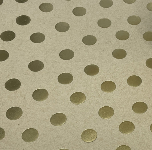 Gold Foil Dots On Kraft