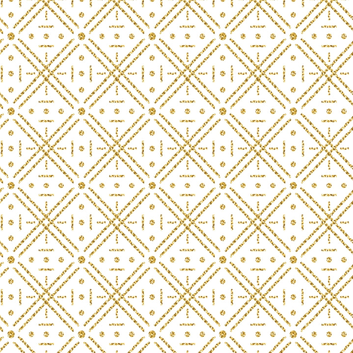 Gold Foil Dots & Lines Cream