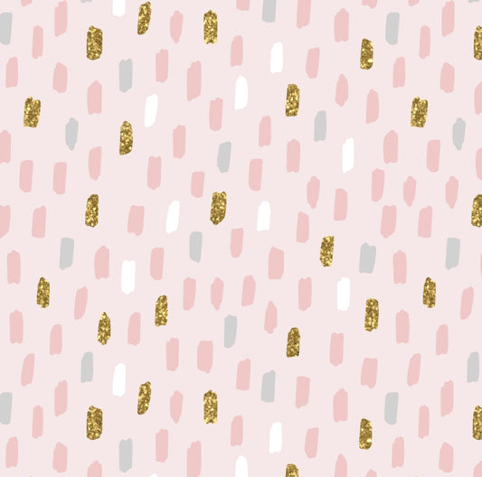 Pink & Gold Foil Rain