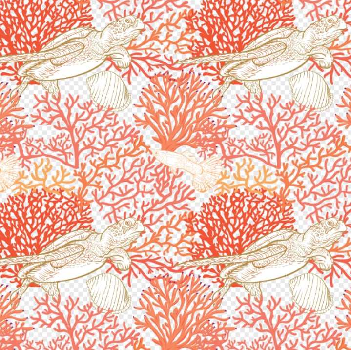 Turtles In Coral