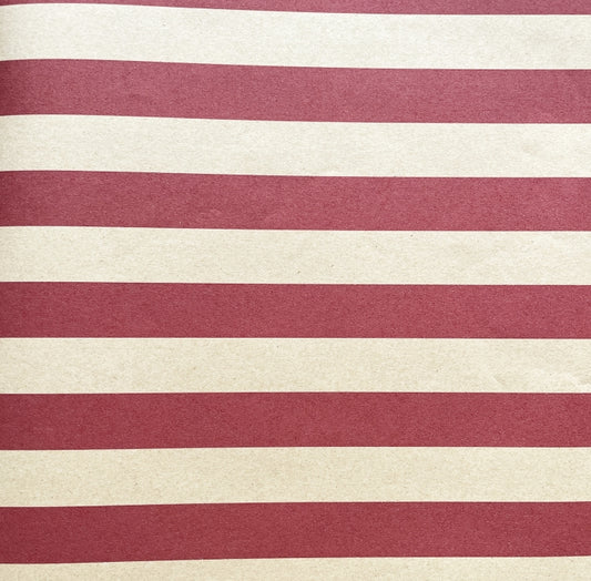 Red Stripes On Kraft